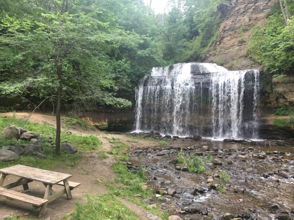 Image of OsceolaFalls located within the St. Croix National Scenic Riverway 